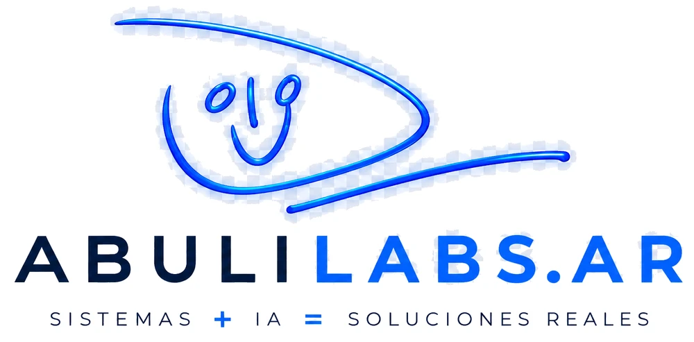 Logo de Abulilabs.ar: Sistemas + IA = Soluciones reales